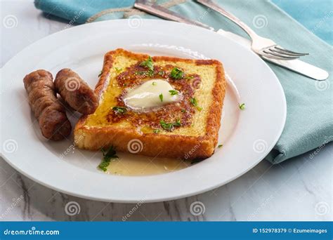 Breakfast French Toast Sausage Stock Image Image Of Fresh Meal