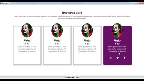 On mobile, a card's default elevation is most often 1dp, but can be 0dp in order to have fewer shadows on denser screens. Bootstrap 4 Responsive Card Design Hover Effect in css ...