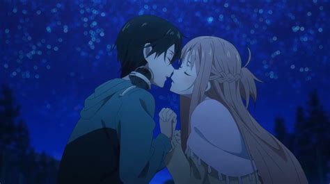 Image Asuna And Kirito Kiss Attempt Sword Art Online Ordinal Scale  Love Interest Wiki