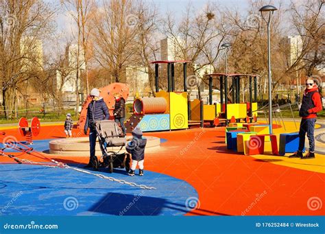 People At A Playground Editorial Stock Image Image Of Activity