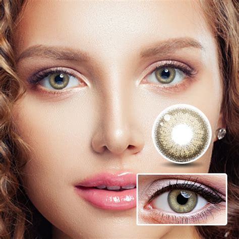 Egyptian Gold Prescription Colored Contact Lenses For Brown Eyes For