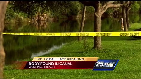 Body Found In Canal In West Palm Beach Youtube