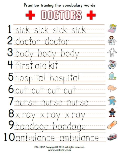 Doctors Worksheets - Activities, Games, and Worksheets for kids
