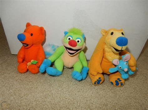 1999 Mattel Bear In The Big Blue House With Tutter Mouse Ojo And
