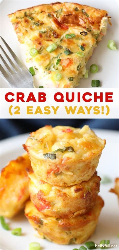 This Crustless Crab Quiche Has A Creamy Texture And Is So