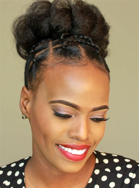 79 Stylish And Chic Updo Hairstyles For Natural Kinky Hair For New Style Stunning And Glamour