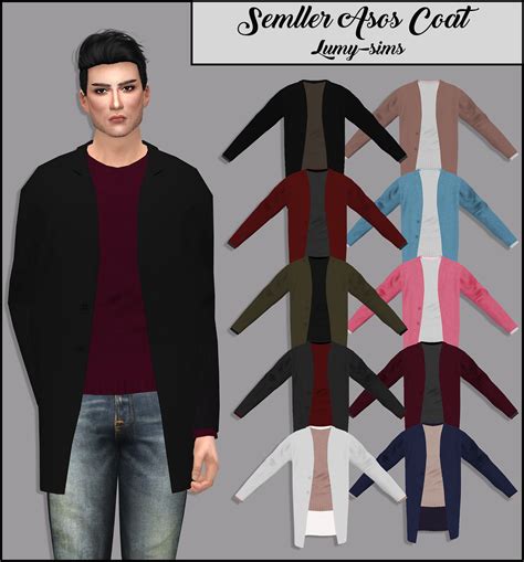 For Male Sims 60 Swatches With Different Color Combinations Custom
