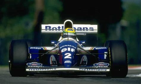 Ayrton Senna In His Williams During The San Marino Grand Prix At The