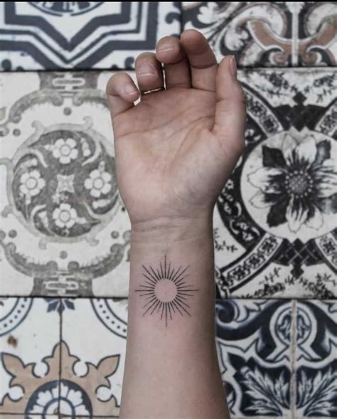 Top 67 Best Simple Sun Tattoo Ideas 2021 Inspiration Guide