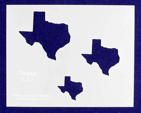 Texas Stencil State Stencil Reusable Painting Drawing Stencil Huis