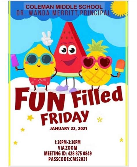 Virtual Fun Filled Friday Event Hosted By Cms