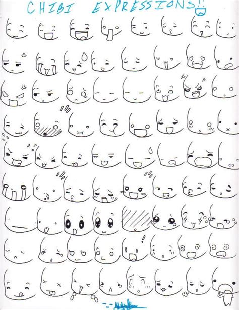Chibi Expressions By Nataliaarizpe On Deviantart Chibi Drawings