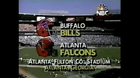 1989 11 05 Buffalo Bills Vs Atlanta Falconskelly Vs Miller Youtube