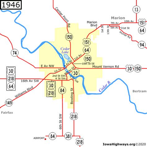 Iowa Highway Map With Mile Markers
