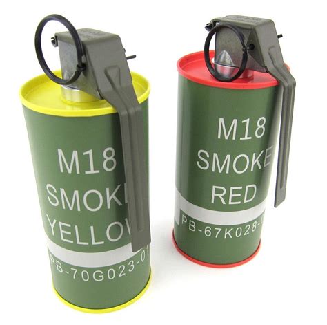 Gandg M18 Smoke Grenade Bb Can Set Redyellow Airsoft Atlanta