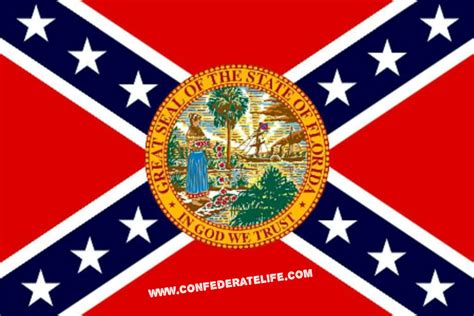 Confederate Life — Florida Confederate Flag 3x5