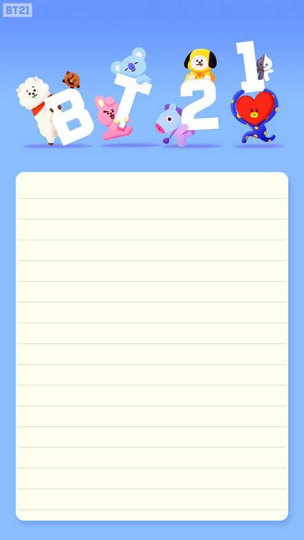 Mini Note Paper Bt21 Bts Note Paper Bts Emoji Writing Paper