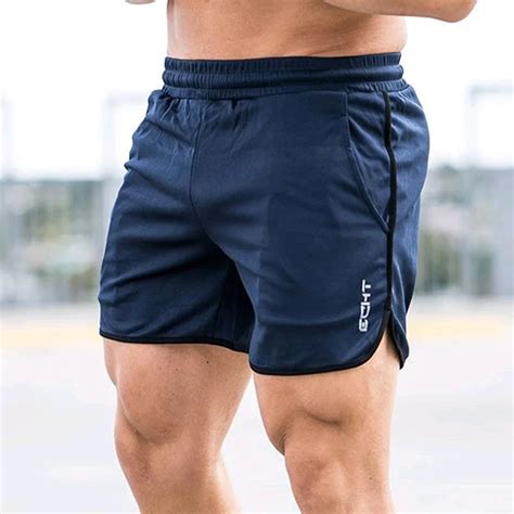 Mens Gym Training Shorts Men Sports Casual Clothing Fitness Workout