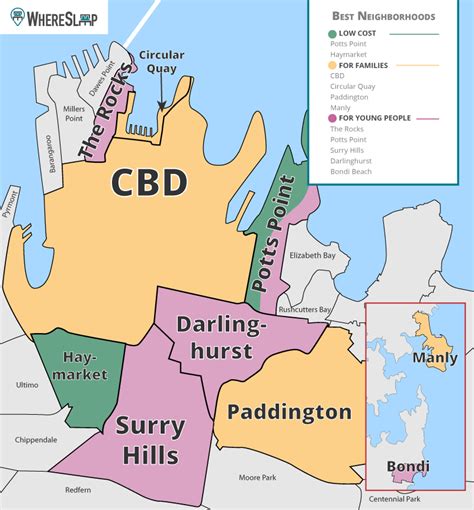 Sydney Neighborhood Map