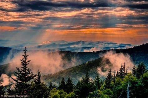 Sunsets From Clingmans Dome Sunset At Clingmans Domephoto By