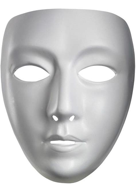 Blank Female Face Mask White Female Mask Blank Mask Drama Masks