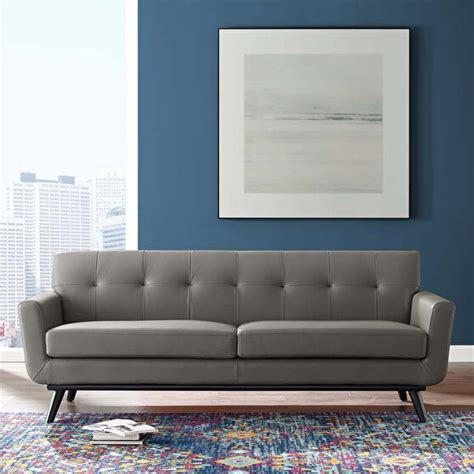 Coaster Chaviano Pearl White Sofa 505391 Living Room Leather Top