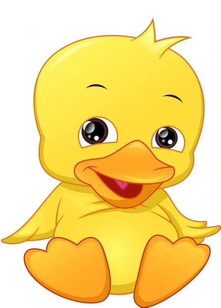 Premium Vector Cute Baby Duck Cartoon
