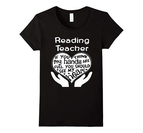 Teachers Tsteacher Shirts Reading Teacher With Heart Cl Colamaga