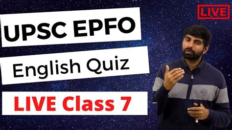 Upsc Epfo Free Course English Lecture Youtube