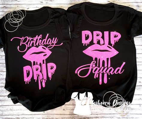 Birthday Squad Svg Birthday Drip Svg Birthday Drip Birthday Etsy