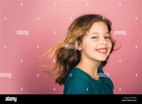 Stunning Beauty Young Girl Model Copy Space Stock Photo Alamy