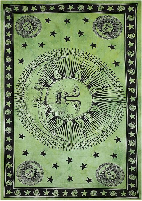 Gokul Handloom Hippie Tapestry Psychedelic Celestial Indian