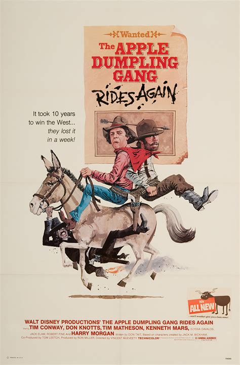 The Apple Dumpling Gang Rides Again 1979 Original Movie Poster Comedy