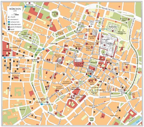 Munich Attractions Map Free Pdf Tourist Map Of Munich Printable City Images And Photos Finder