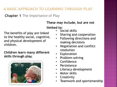 Ppt A Basic Approach To Learning Through Play Powerpoint Presentation