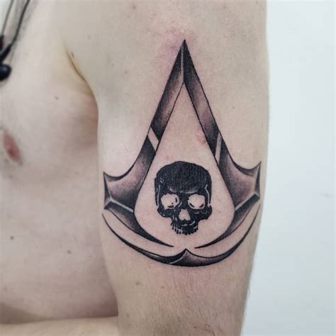 Assassins Creed Tattoo On Right Forearm By Davan