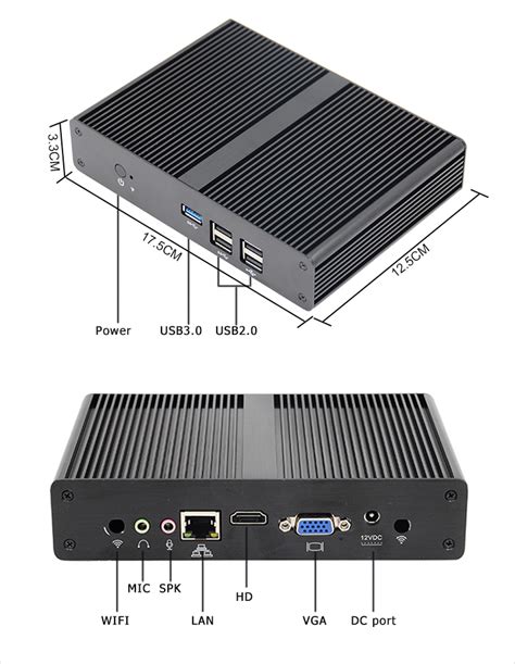 Oem Cheapest Fanless Portable 12v Mini Quad Core J1900 Pc Industrial