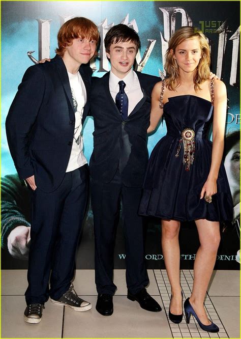 Daniel Radcliffe Rupert Grint And Emma Watson Harmony Harry Potter