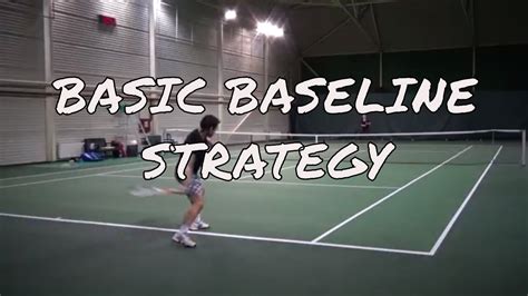 Tennis Lesson Basic Baseline Strategy Youtube