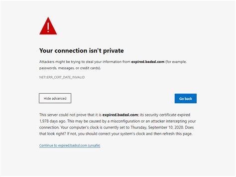 Ways To Fix The Net Err Cert Date Invalid Error