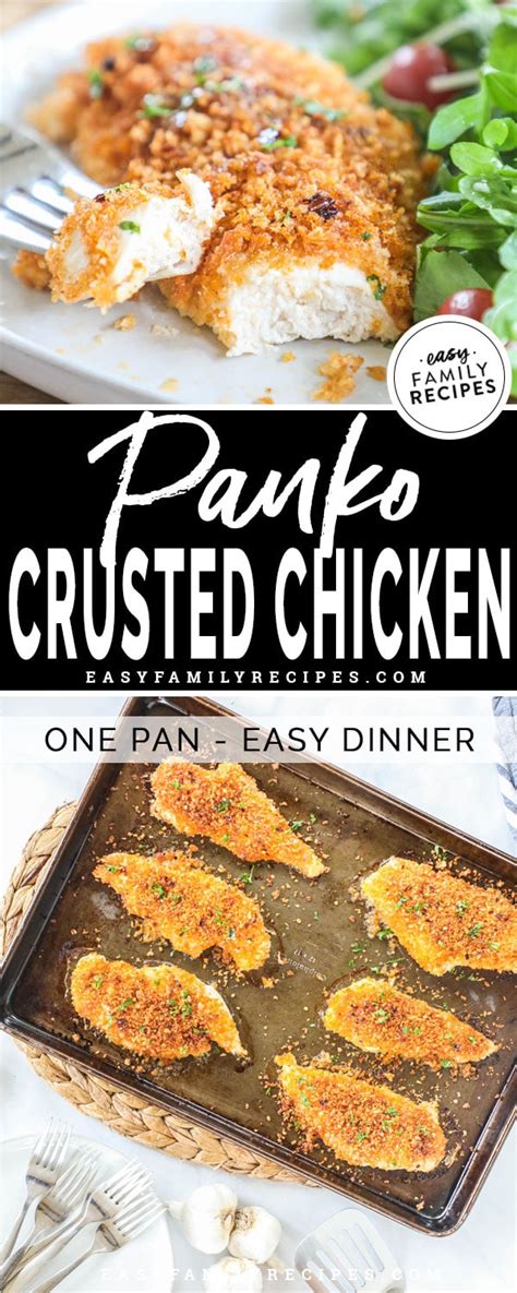 Dip chicken first in flour, then in the egg and then panko crumb mixture. Baked Panko Chicken with Honey Drizzle · Easy Family Recipes