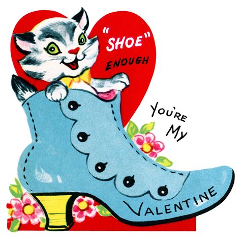 Illustration From A Book Of Valentines Published In The 1940s Retro Valentines Vintage