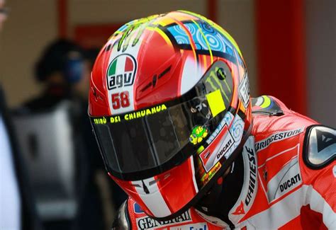 Valentino Rossi Explains Marco Simoncelli Tribute Helmet Motorcycle Sport Motogp News