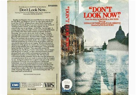 Dont Look Now 1973 On Emi United Kingdom Betamax Vhs Videotape