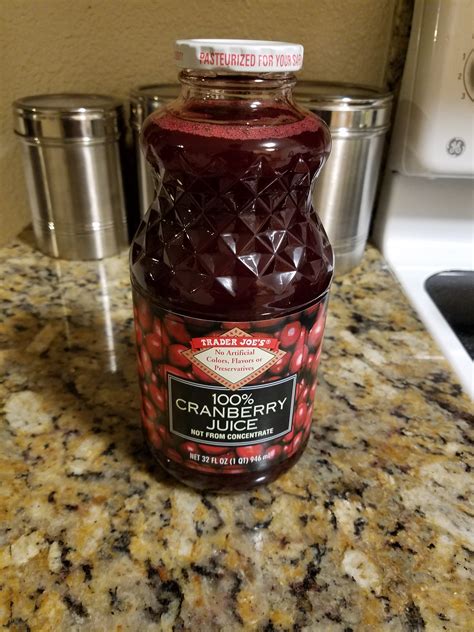 Trader Joes 100 Cranberry Juice Review