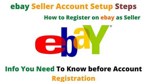 Ebay Account Registration Ebay Seller Account Set Up How To Register On Ebay As Seller
