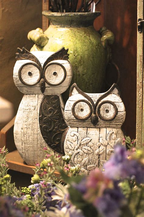 Wooden Owls Owl Decor Owl Kitchen Owl