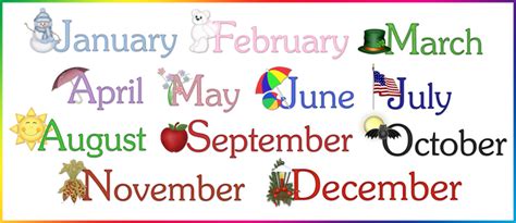 Calendar Month Clip Art Library