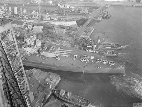 The Battleship Hms Duke Of York Leaves No 1 Dock Rosyth November