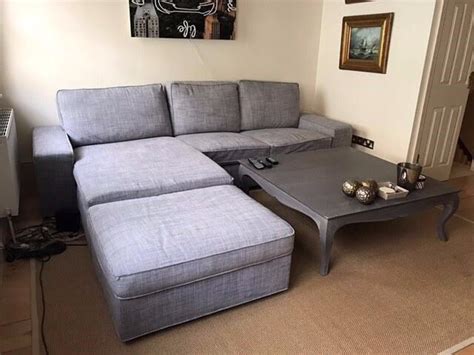 Kivik is a generous seating series with a soft, deep seat and comfortable support for your back. L-Couch/Sofa Grey- excellent condition- IKEA KIVIK Sofa ...